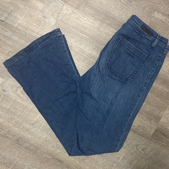 Sanctuary Dark Blue Flare Jeans - Picture 1 of 4